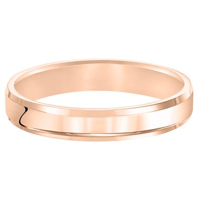 Bevel Edge Comfort Fit Wedding Band - 4mm
