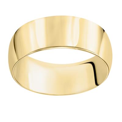 Low Dome Comfort Fit Wedding Band - 8mm