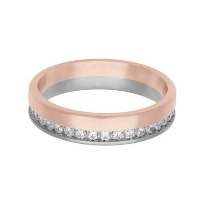 Eternity Diamond Fusion Band - Rose/Platinum
