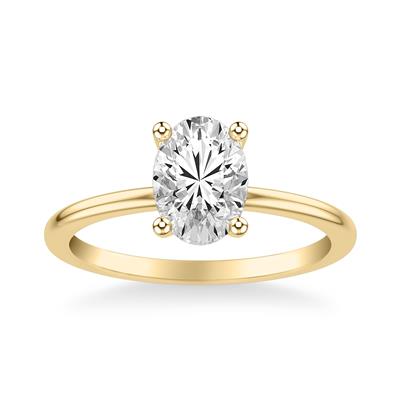 Jackson Jewelers 14K Yellow Gold Oval Solitaire – 2.33ct Lab Diamond