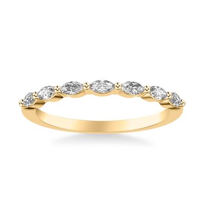 Jackson Jewelers Ultra Thin Marquise Diamond Wedding Band – .32ct TW