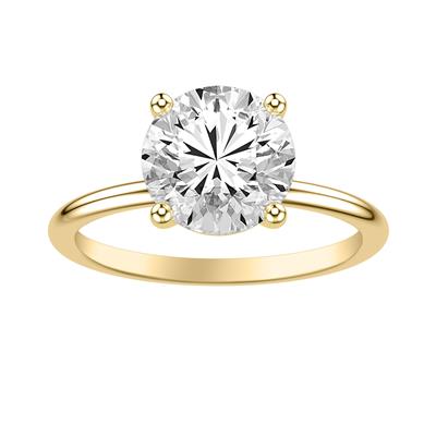 Jackson Jewelers Thin Band Classic 4-Prong Solitaire Engagement Ring - Color Options