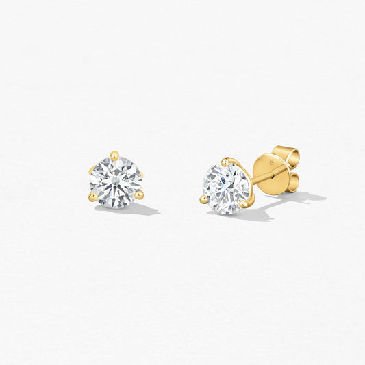 Hearts on Fire 3-Prong Stud Earrings - Size Options