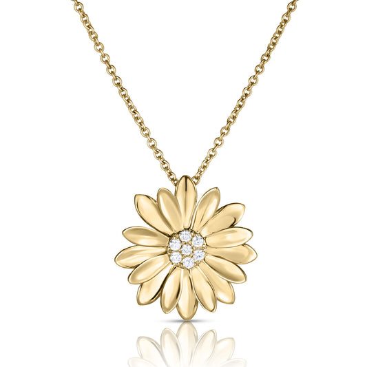 Diamond Flower Necklace