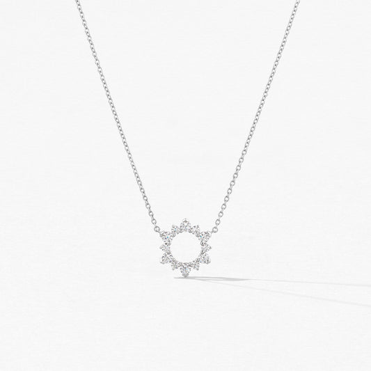 Aerial Eclipse Pendant - White Gold