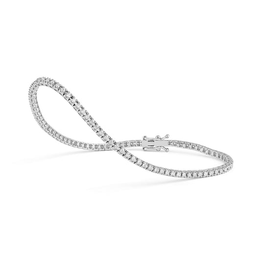 1.00ct Classic Diamond Stackable Tennis Bracelet - White Gold