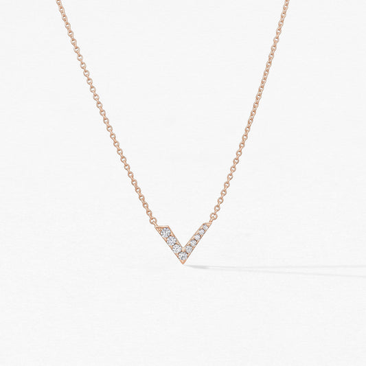 Charmed "V" Pendant - Gold Options