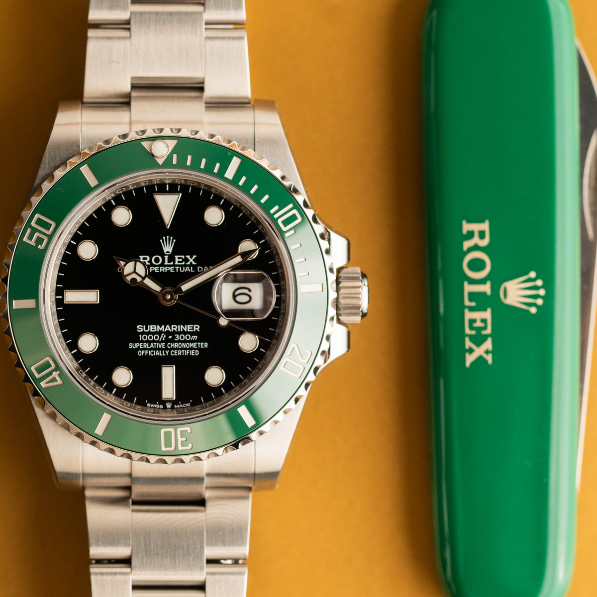 Rolex Submariner Glossy Bezel Rolex Submariner 41 Green Bezel