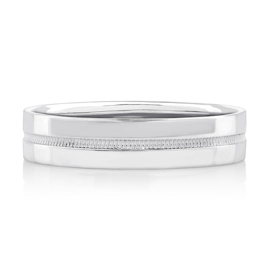 Flat Grooved Standard Fit Band - 5mm