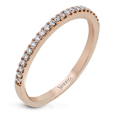 Simon G. Thin Diamond Wedding Band in 18k Gold