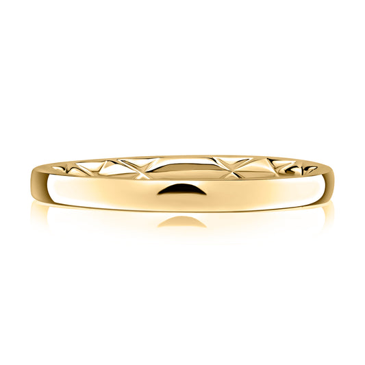 Classic Low Dome Quilted Fit Band - 2mm