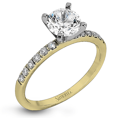 Simon G. Classic Thin Diamond Solitaire Engagement Ring - Gold Options