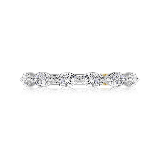 Marquise Diamond Stackable Band