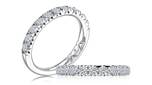 Custom A.Jaffe Platinum 3/4 Diamond Band - #MRCEC3364L