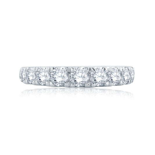 Medium Diamond Band with Square European Shank