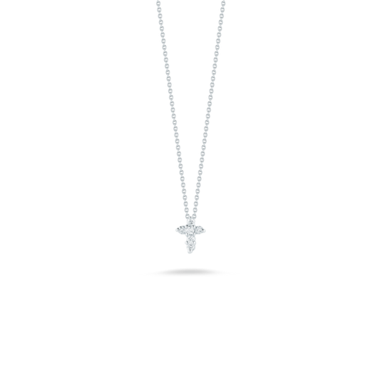 TINY TREASURES DIAMOND SLIVER CROSS NECKLACE - GOLD OPTIONS