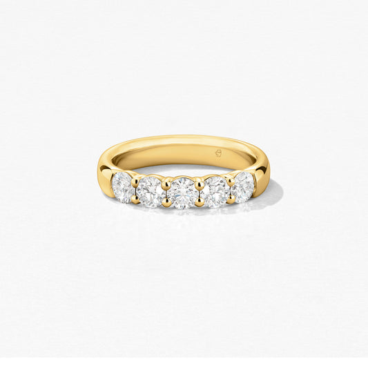 Signature 5-Stone Band - Gold Options
