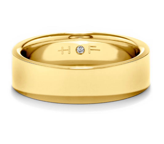 Flat 6mm Cigar Band - Finger Size 6.5