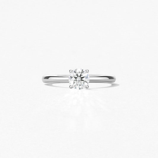 Vela Solitaire Ring - Platinum