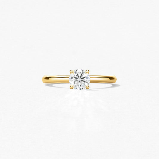 Vela Solitaire Ring - Gold Options