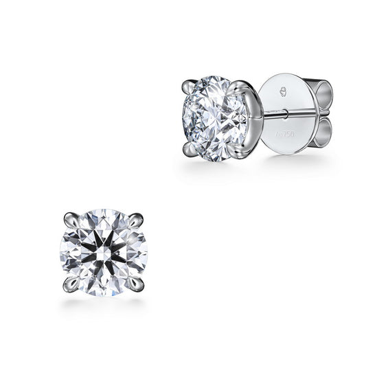 Hearts On Fire Vela 4-Prong Stud Earrings - Size Options