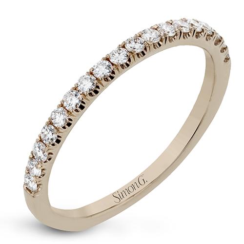 Thin Flush Fit Half Way Diamond Matching Band - Gold Options