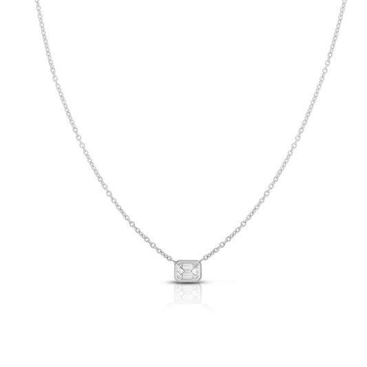 DIAMONDS BY THE INCH EMERALD CUT NECKLACE