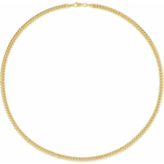 Miami Cuban Chain in 14k Yellow Gold - 4.35mm Width - Length 24"