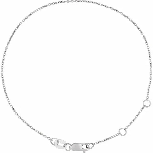 1mm Diamond Cut Cable Link Bracelet - Color Options