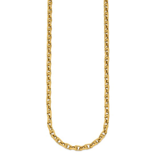 Bold 5.40mm Flat Edge Heavy Link Cable Chain - 24"
