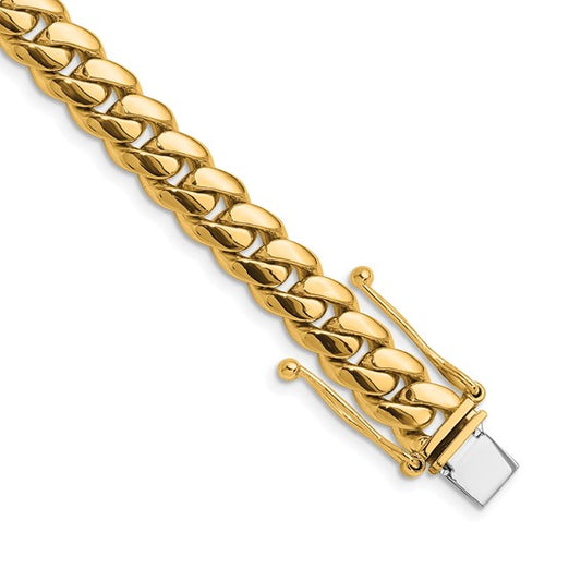 Yellow Gold Cuban Link Bracelet - (10mm)