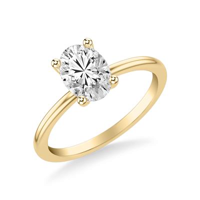 Jackson Jewelers 14K Yellow Gold Oval Solitaire – 2.33ct Lab Diamond