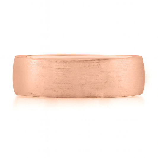 A.Jaffe Classic Men’s Wedding Band with Satin Top - 7mm - Color Options