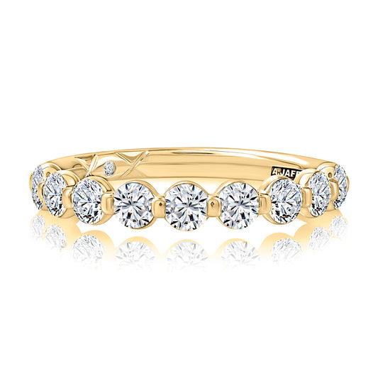 A.Jaffe Lotus Collection 9-Stone Diamond Band – .86ct Total Weight