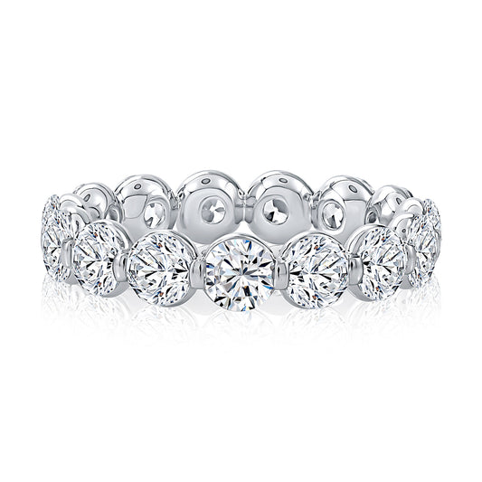 A. Jaffe Lotus Collection Diamond Eternity Band – 4.29ct - Shared Prong Setting - Color Options