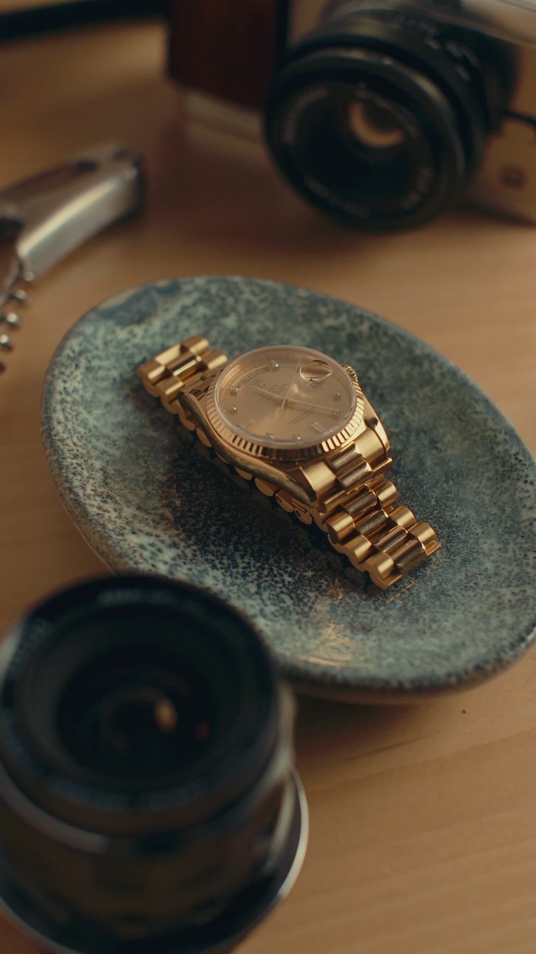 Rolex Day-Date President 36 - Champagne Diamond Dial - SOLD